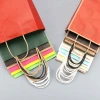 Customized kraft paper handbags, gift paper bags, takeout packaging bags, hand-held bags, custom-made hand-held paper bags Specification image
